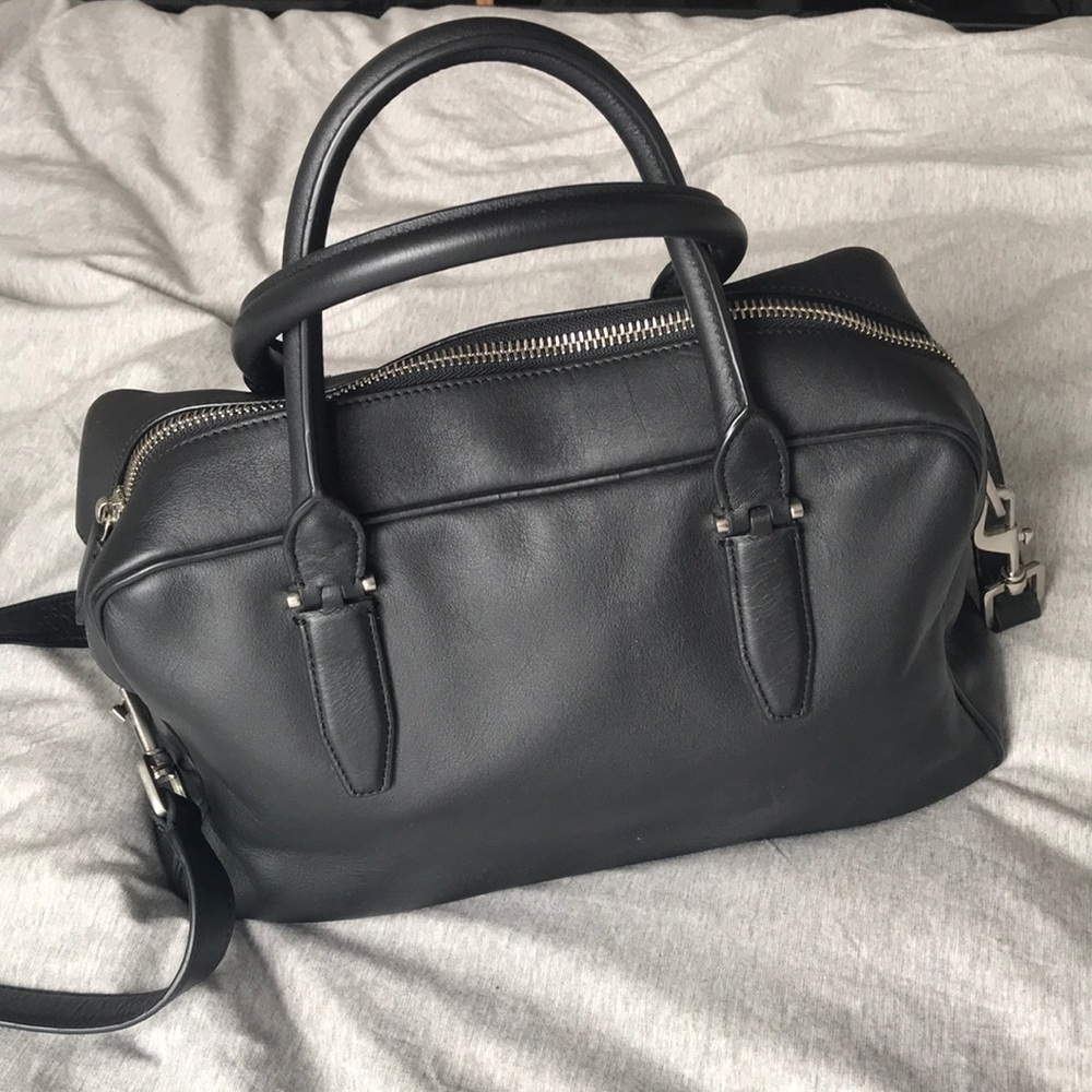 Theyskens’ Theory Black leather Satchel